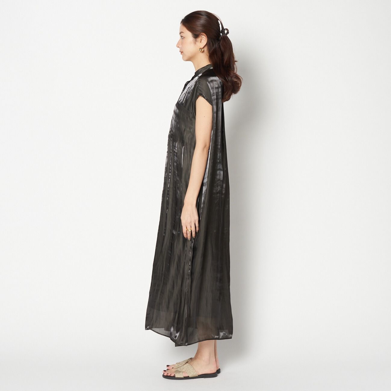 HELIOPOLE「HELIOPOLE SHINY SATIN MAXI DRESS」|ワンピース|
