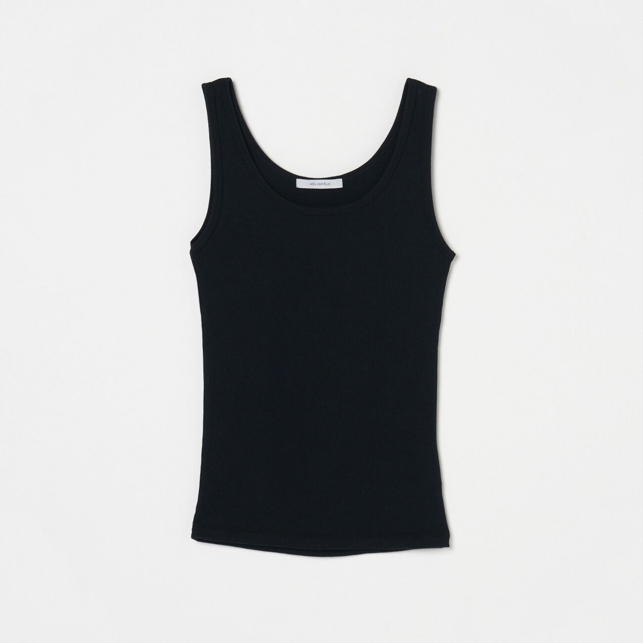 HELIOPOLE「HELIOPOLE RIB TANK TOP」|Tシャツ・カットソー|ブラック