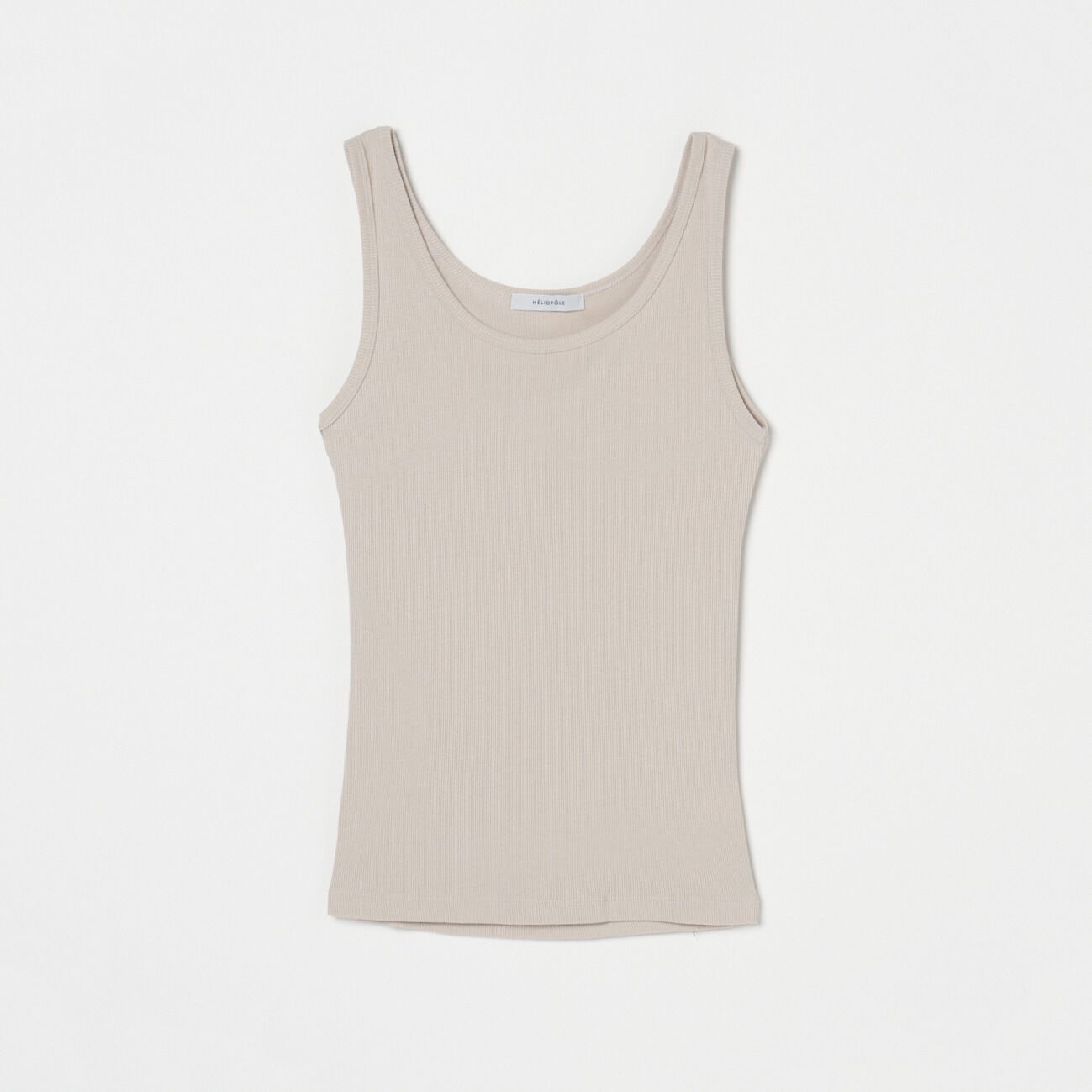 HELIOPOLE「HELIOPOLE RIB TANK TOP」|Tシャツ・カットソー|ベージュ