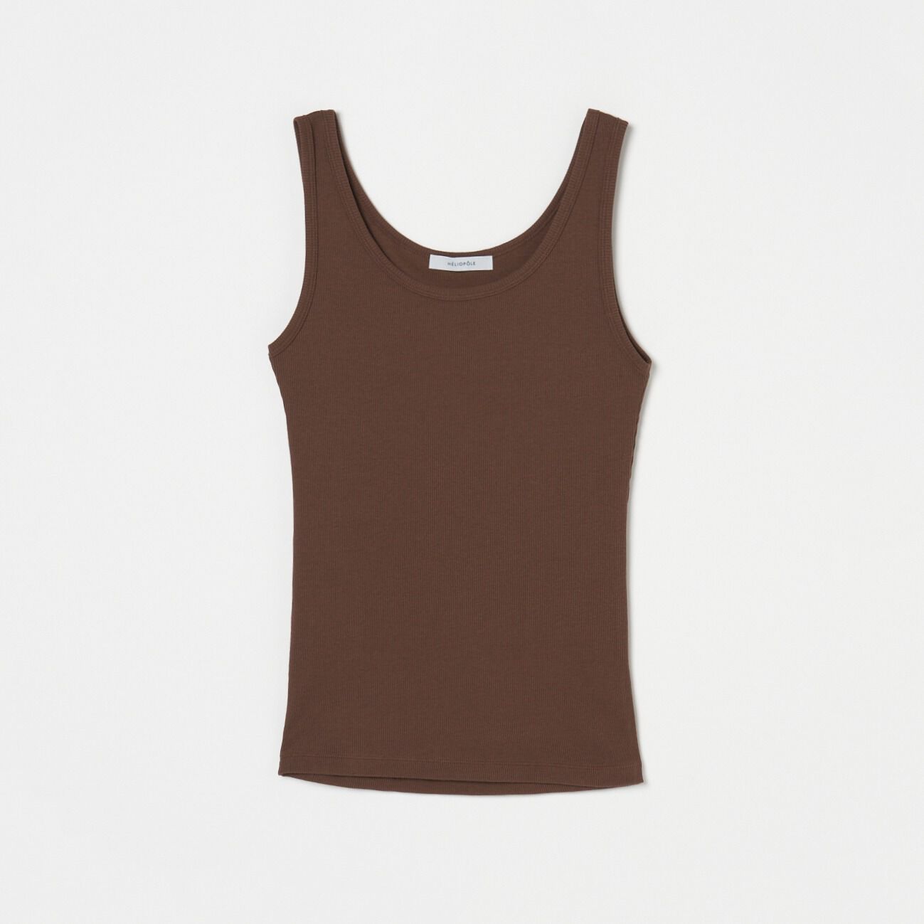 HELIOPOLE「HELIOPOLE RIB TANK TOP」|Tシャツ・カットソー|ダークブラウン