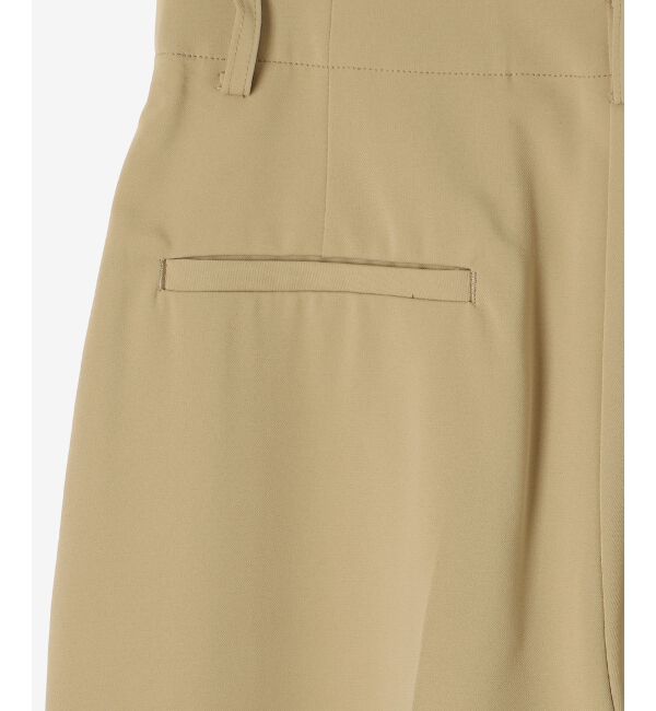 le.coeur blanc「《手洗い可能》ベルト付きハイウエストワイドパンツ」|チノ|