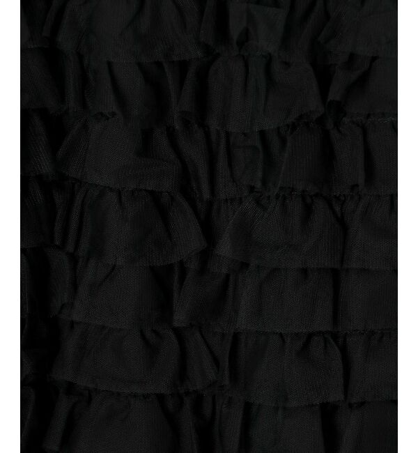 le.coeur blanc「《手洗い可能》TORRAZZO メッシュフリルIラインスカート」|スカート|