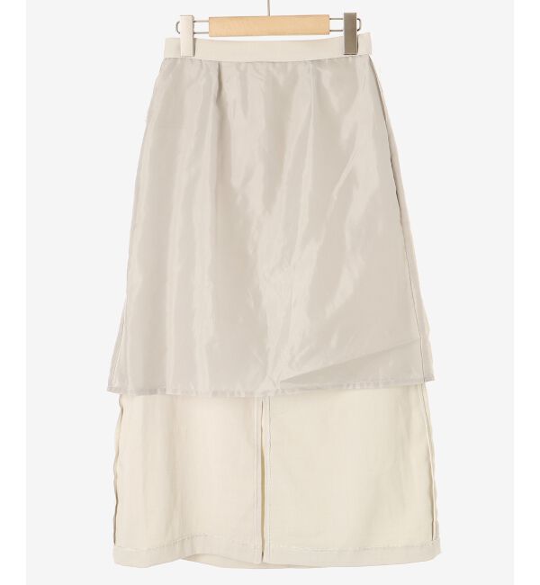 le.coeur blanc「《手洗い可能》ドライタッチカーゴポケットトラペーズスカート」|スカート|