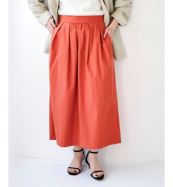 le.coeur blanc「タックギャザーコクーンスカート」|スカート|