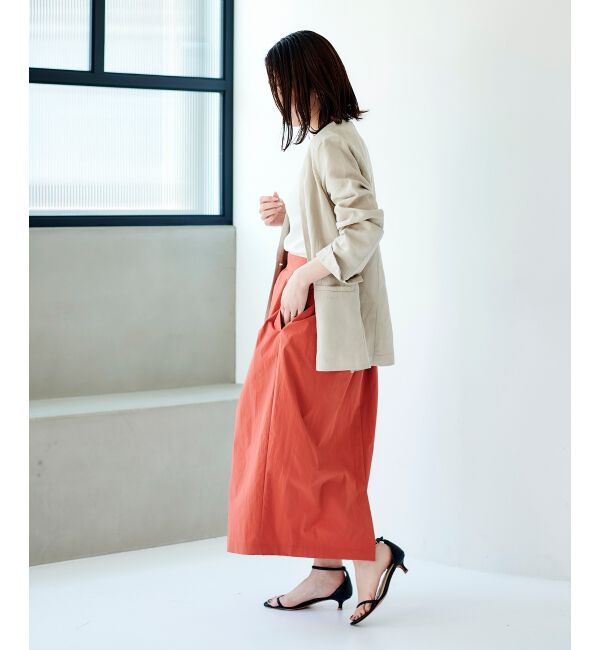 le.coeur blanc「タックギャザーコクーンスカート」|スカート|