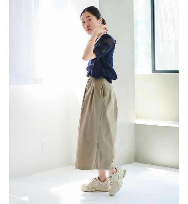 le.coeur blanc「タックギャザーコクーンスカート」|スカート|