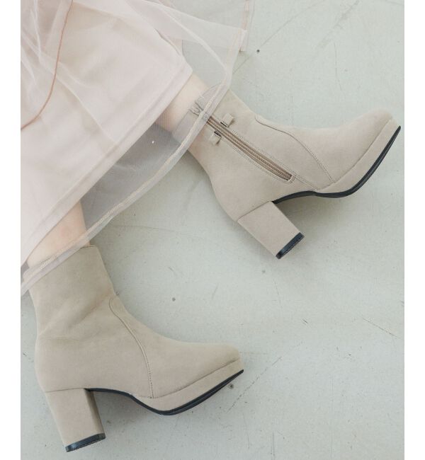  「3WAYビジューリボンブーツ」|ショートブーツ|