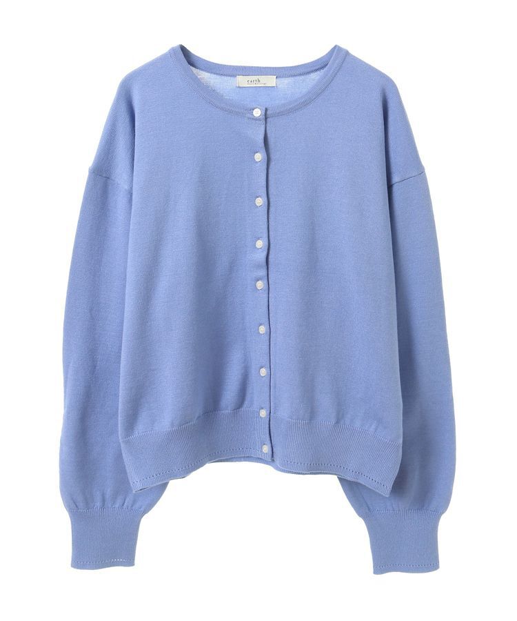 earth music&ecology「UVカット加工クルーネックニットカーディガン」|カーディガン|
