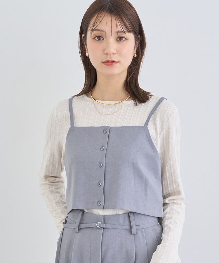 earth music&ecology「前後2wayビスチェ」|ベスト・ジレ|