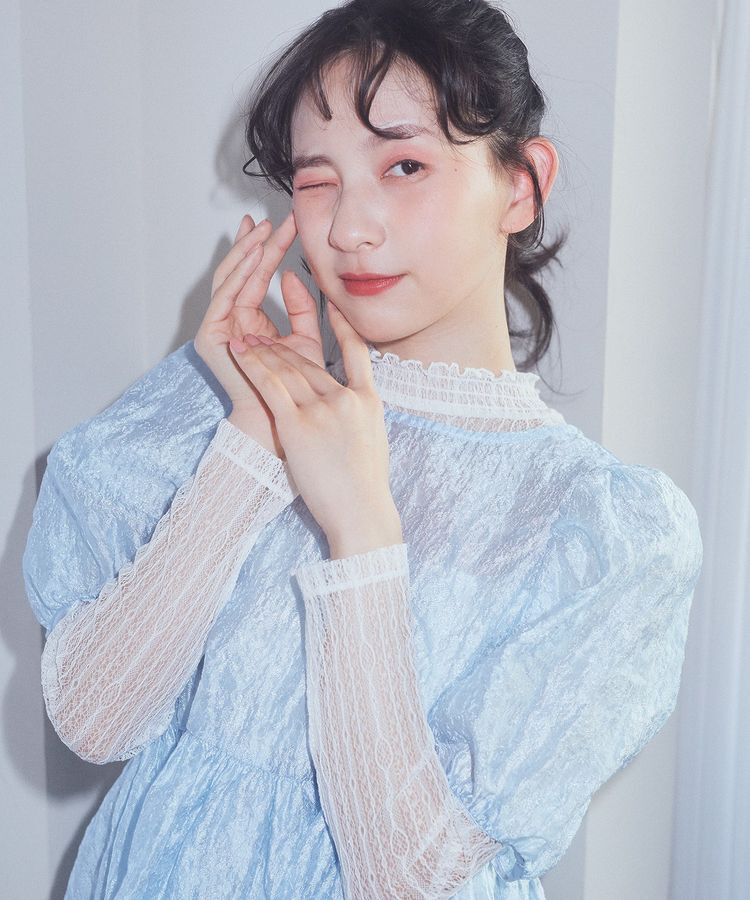 earth music&ecology「シアージャガードペプラムチュニック」|チュニック|