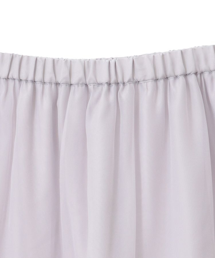 earth music&ecology「オーガンジーフリルヘムスカート」|フレア|