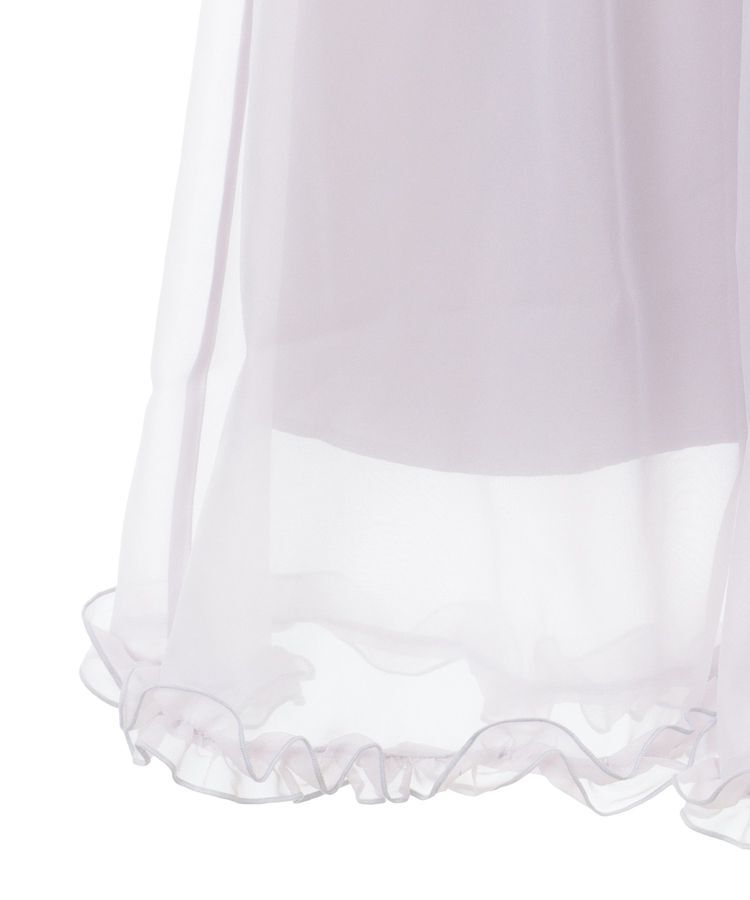 earth music&ecology「オーガンジーフリルヘムスカート」|フレア|