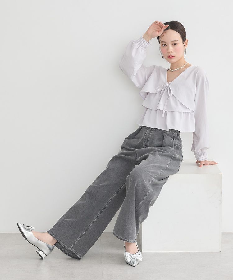 earth music&ecology「ティアードアンサンブルブラウス」|シャツ・ブラウス|