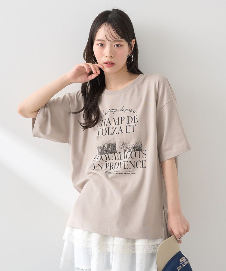 earth music&ecology「PhotoスリットT」|Tシャツ・カットソー|