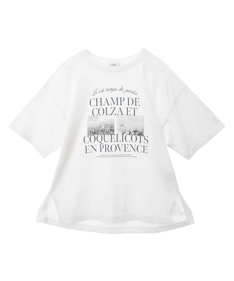 earth music&ecology「PhotoスリットT」|Tシャツ・カットソー|