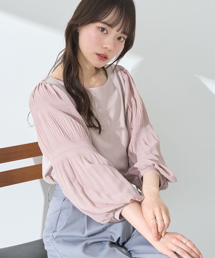 earth music&ecology「マジョリカプリーツプルオーバー」|Tシャツ・カットソー|