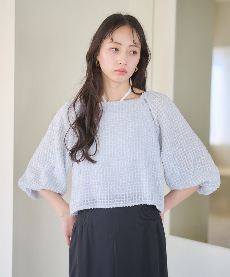 earth music&ecology「前後2wayミニフリンジブラウス」|シャツ・ブラウス|