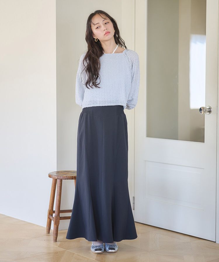 earth music&ecology「前後2wayミニフリンジブラウス」|シャツ・ブラウス|