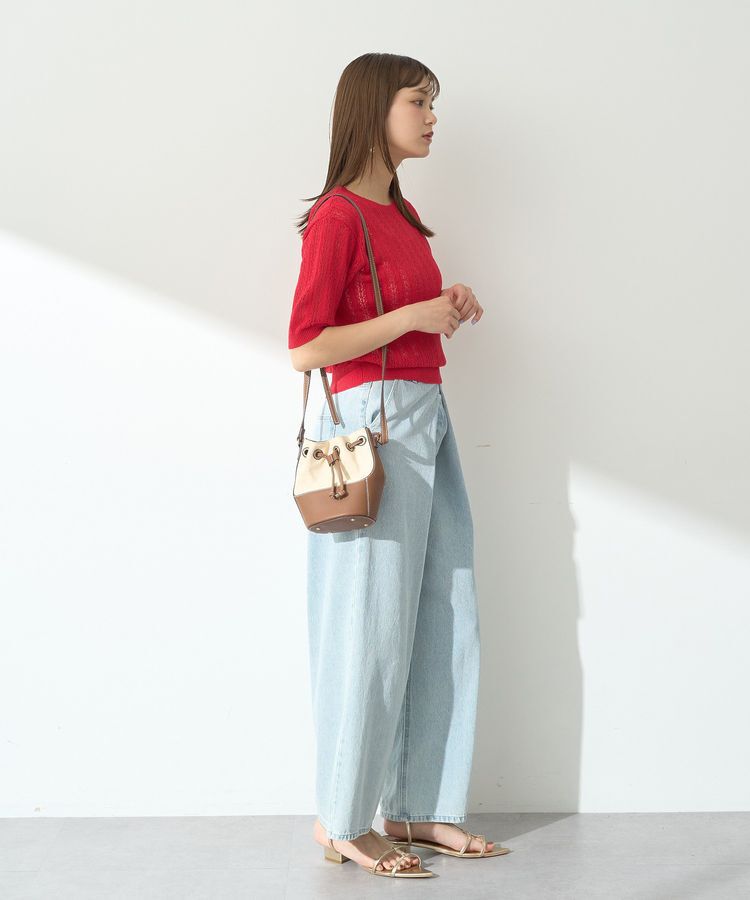 earth music&ecology「フロントタックデニムパンツ」|デニム|