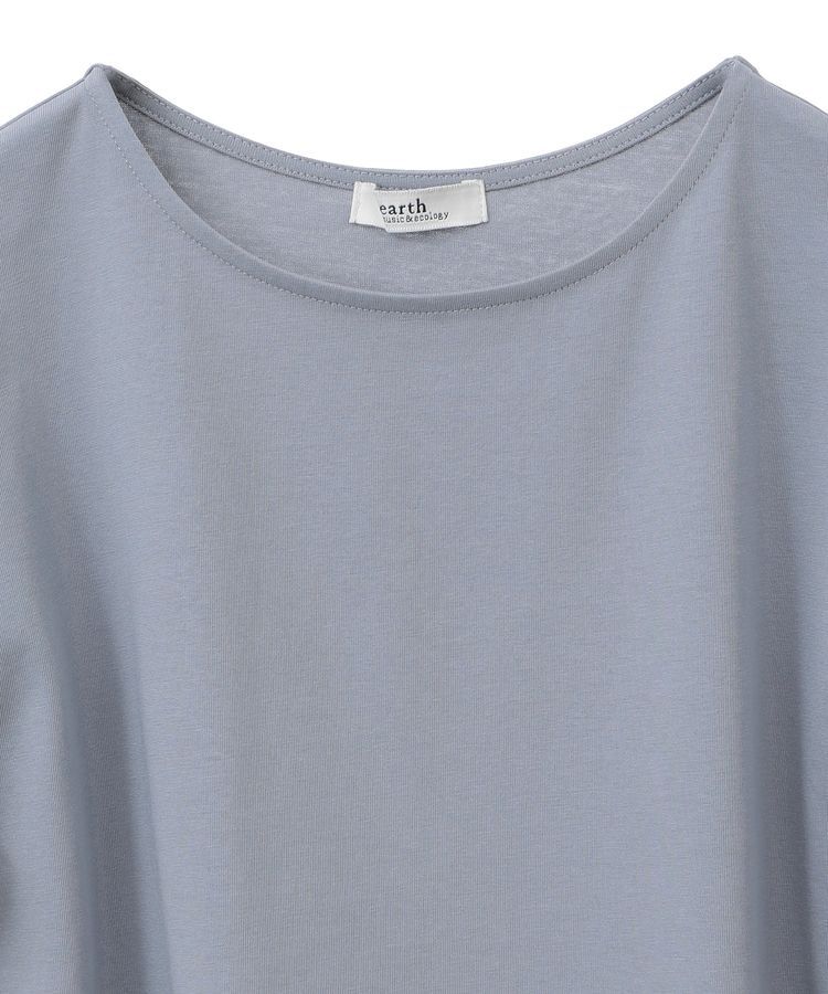 earth music&ecology「ギャザーフリルスリーブカットソー」|Tシャツ・カットソー|