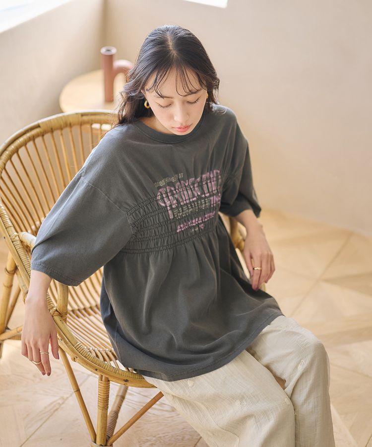 earth music&ecology「ピグメントシャーリングプルオーバー」|Tシャツ・カットソー|