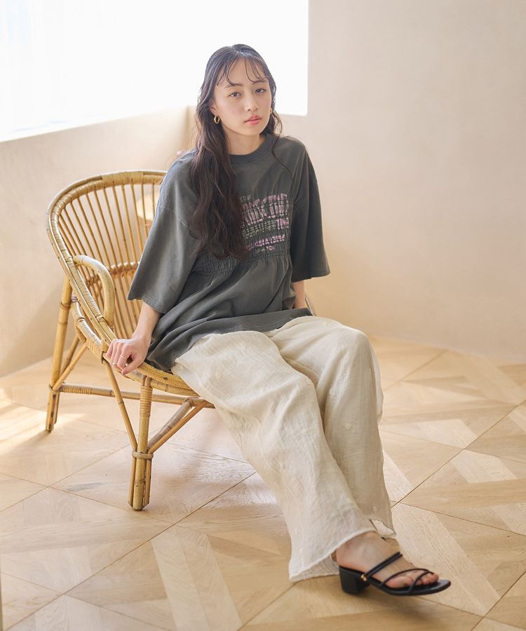 earth music&ecology「ピグメントシャーリングプルオーバー」|Tシャツ・カットソー|