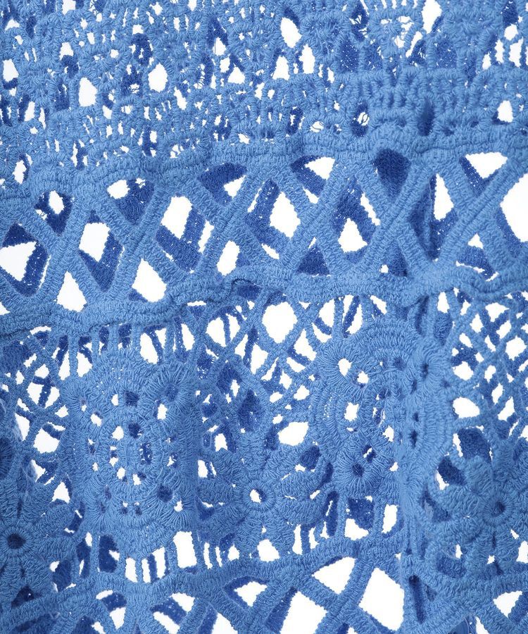 earth music&ecology「クロシェ風Vネックカーディガン」|カーディガン|