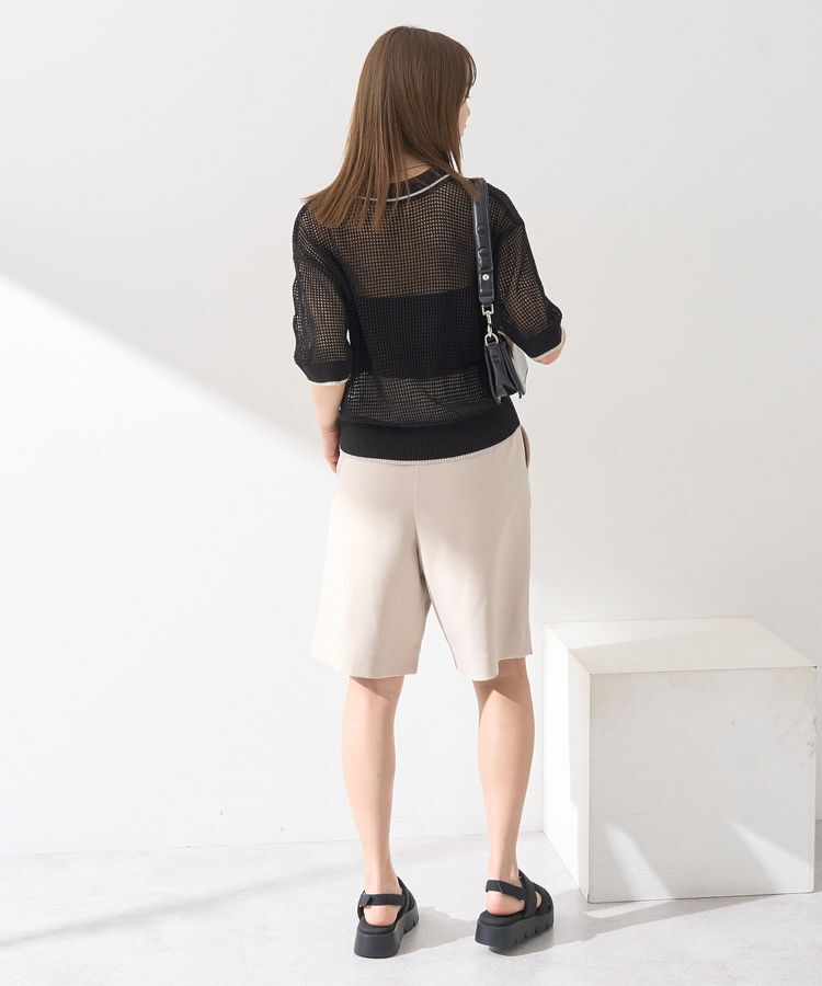 earth music&ecology「メッシュポロニットプルオーバー」|ニット・セーター|