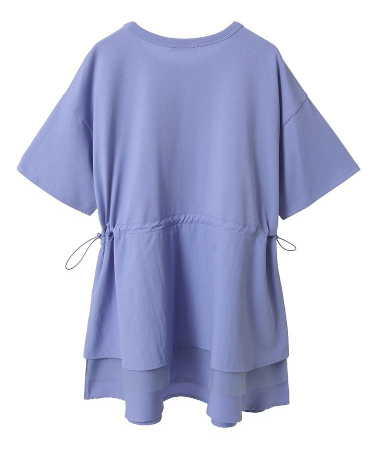 earth music&ecology「異素材ドッキングドロストチュニック」|チュニック|