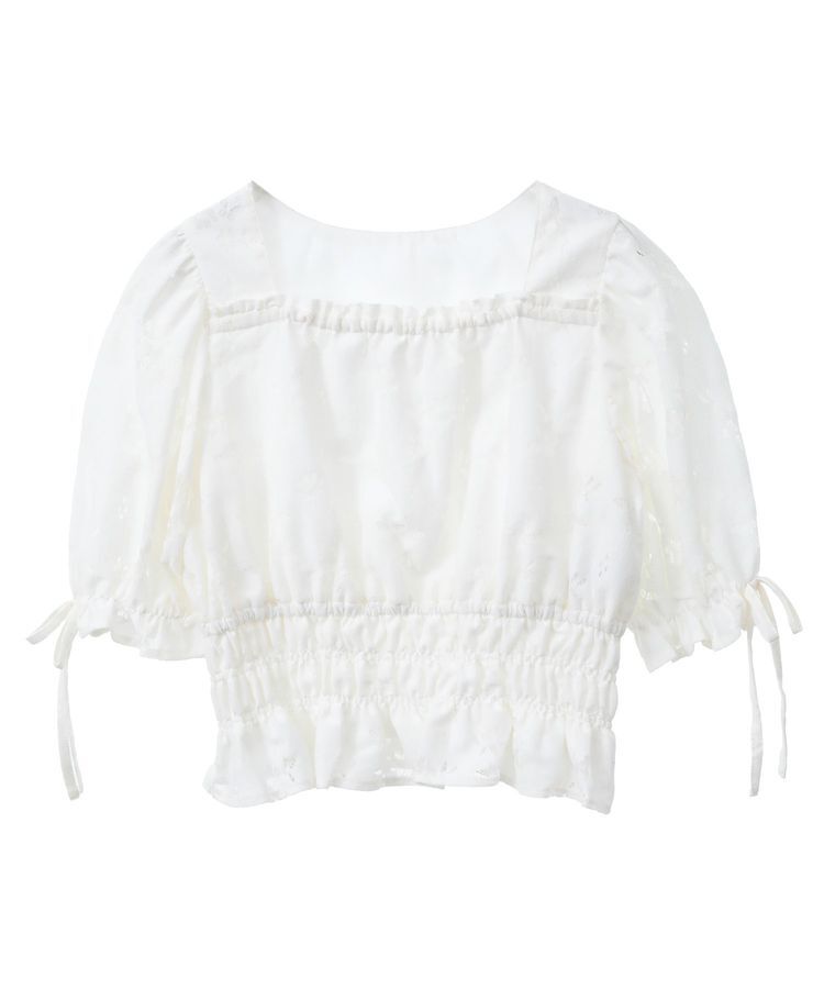 earth music&ecology「透かし花柄ブラウス」|シャツ・ブラウス|