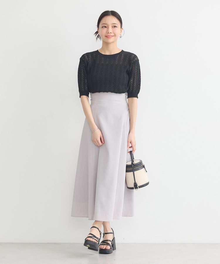 earth music&ecology「透かしニットプルオーバー」|ニット・セーター|