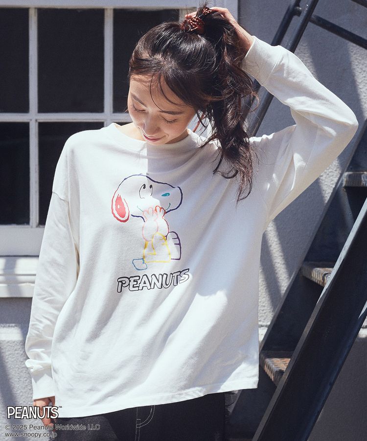 earth music&ecology「PEANUTS/earth マルチカラーアートロンT」|Tシャツ・カットソー|
