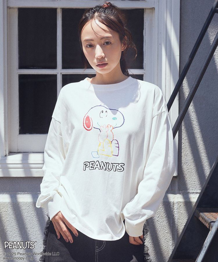 earth music&ecology「PEANUTS/earth マルチカラーアートロンT」|Tシャツ・カットソー|B