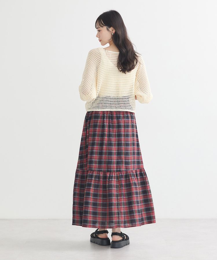 earth music&ecology「SET2点メッシュニットカーディガン＋ビスチェ」|カーディガン|