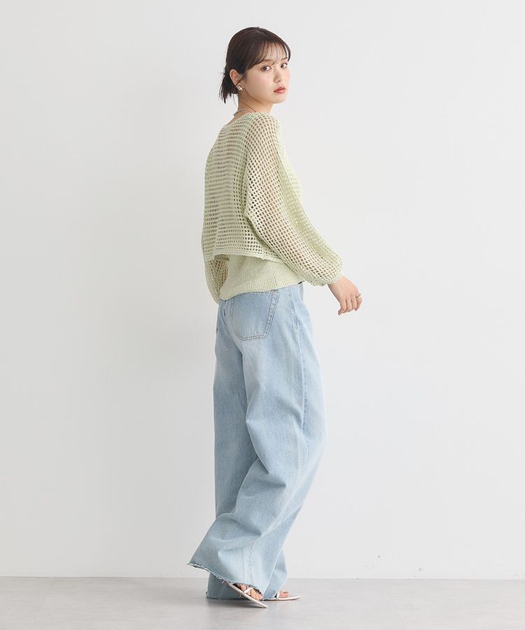 earth music&ecology「SET2点メッシュニットカーディガン＋ビスチェ」|カーディガン|