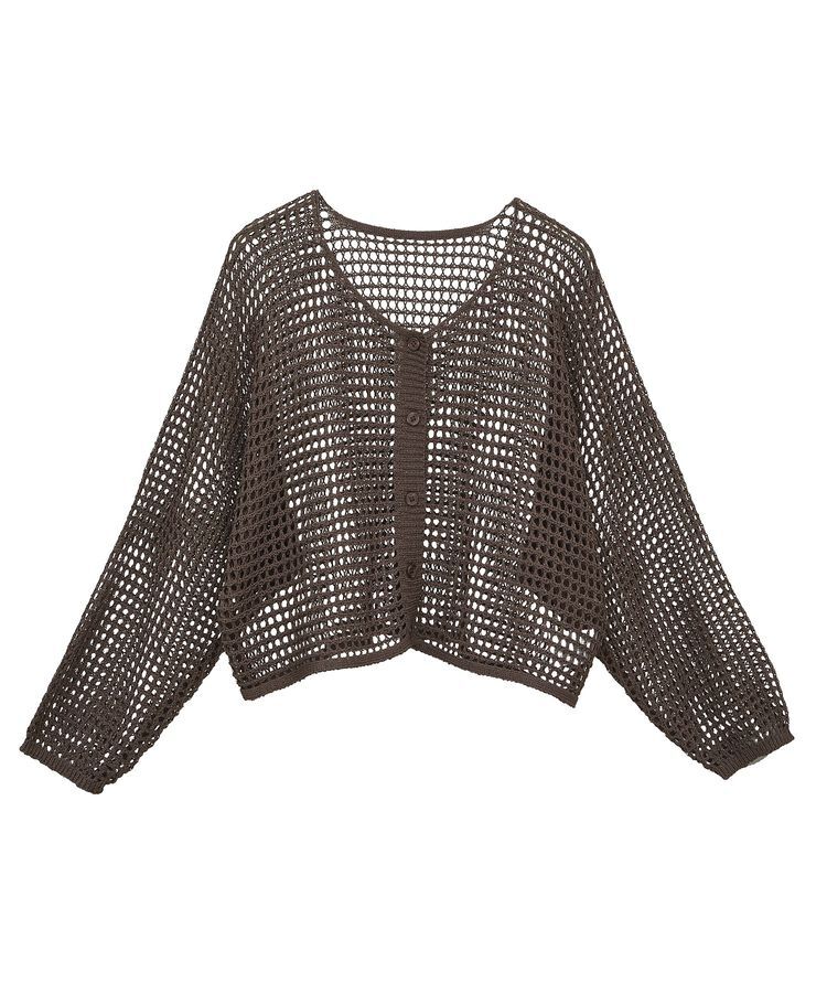 earth music&ecology「SET2点メッシュニットカーディガン＋ビスチェ」|カーディガン|