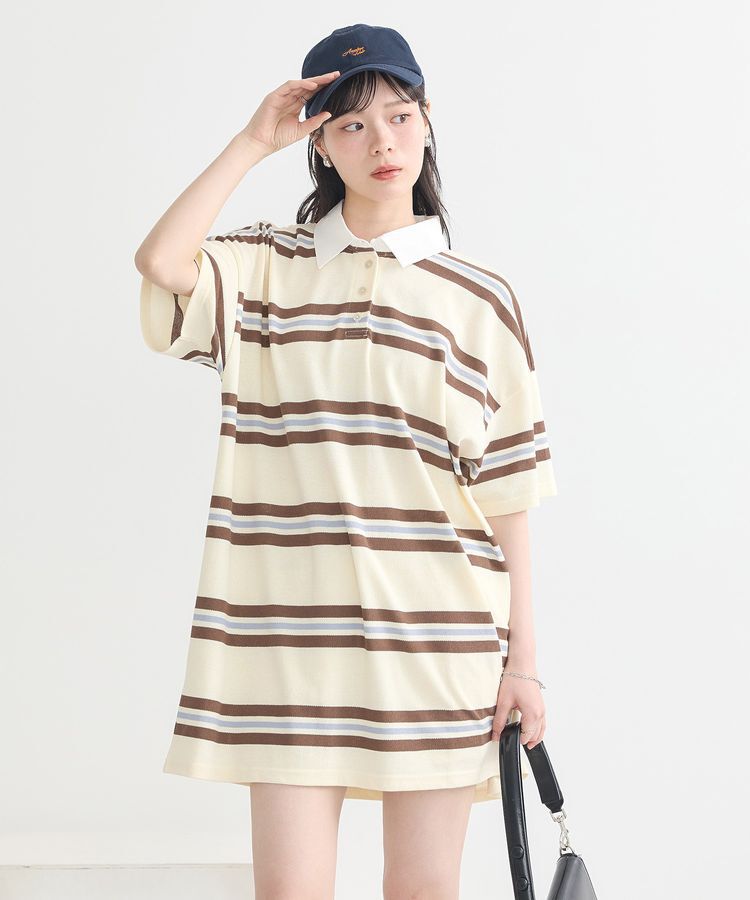 earth music&ecology「レトロボーダーラガーミニワンピース」|ワンピース|