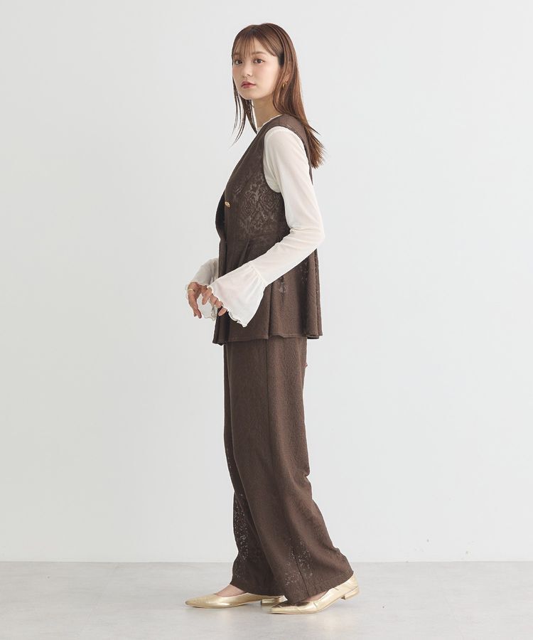 earth music&ecology「フロッキードットメロープルオーバー」|Tシャツ・カットソー|