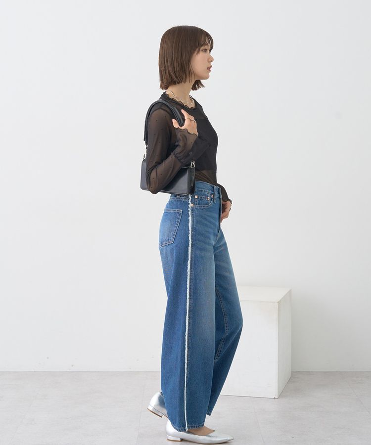 earth music&ecology「フロッキードットメロープルオーバー」|Tシャツ・カットソー|