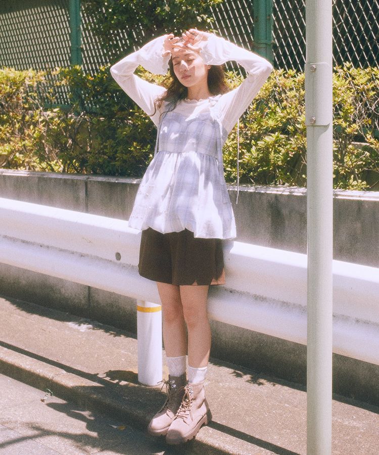 earth music&ecology「フロッキードットメロープルオーバー」|Tシャツ・カットソー|