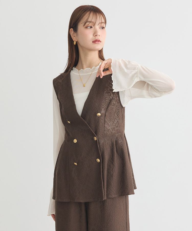 earth music&ecology「フロッキードットメロープルオーバー」|Tシャツ・カットソー|