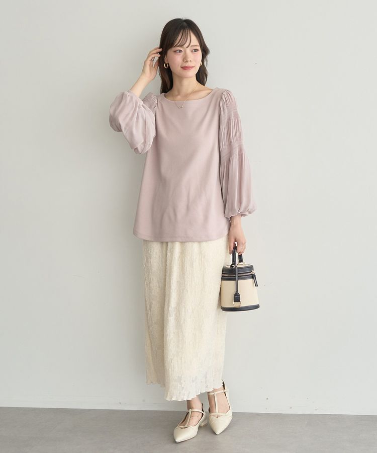 earth music&ecology「マジョリカプリーツプルオーバー」|Tシャツ・カットソー|