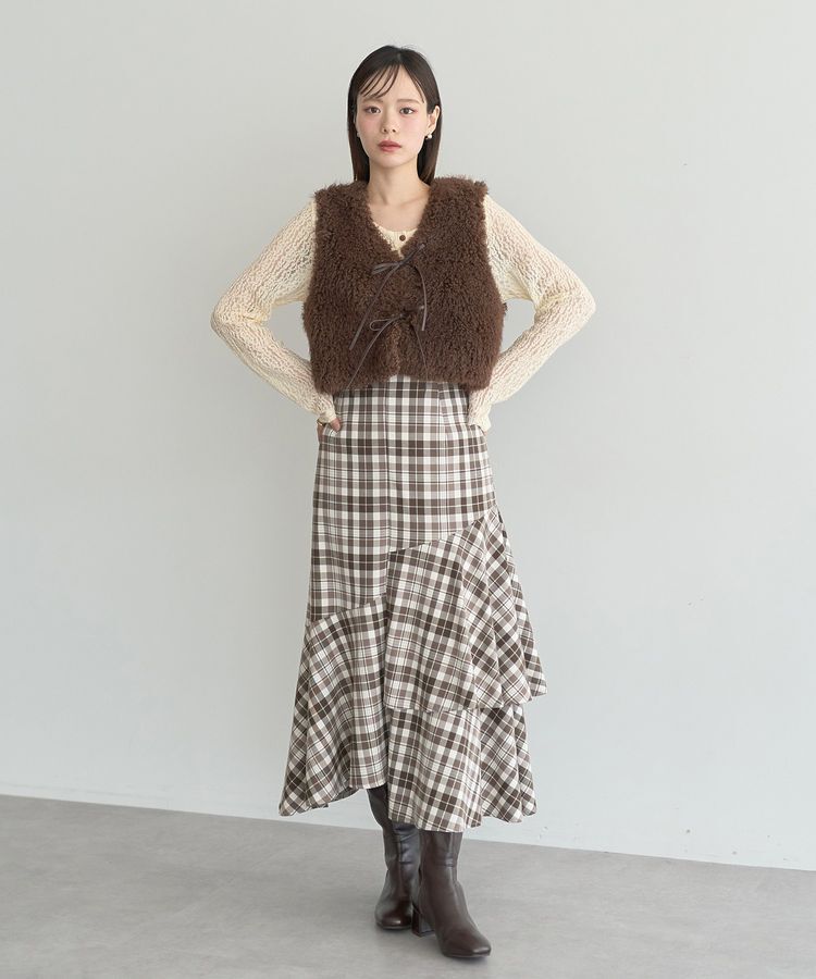 earth music&ecology「ティアードイレヘムスカート」|フレア|