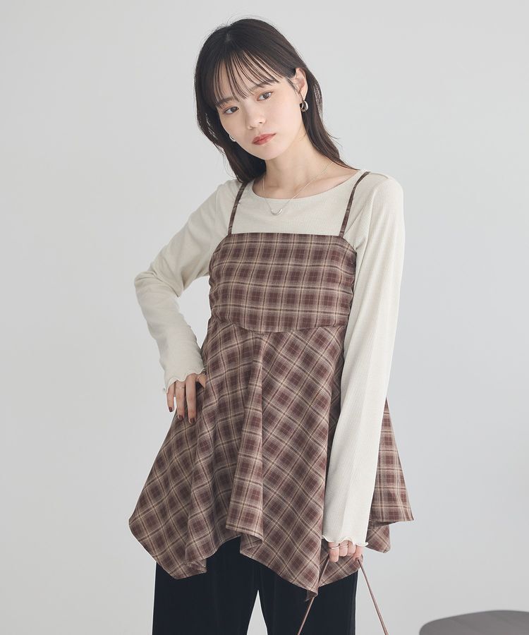 earth music&ecology「ラメテレコボートネックプルオーバー」|Tシャツ・カットソー|