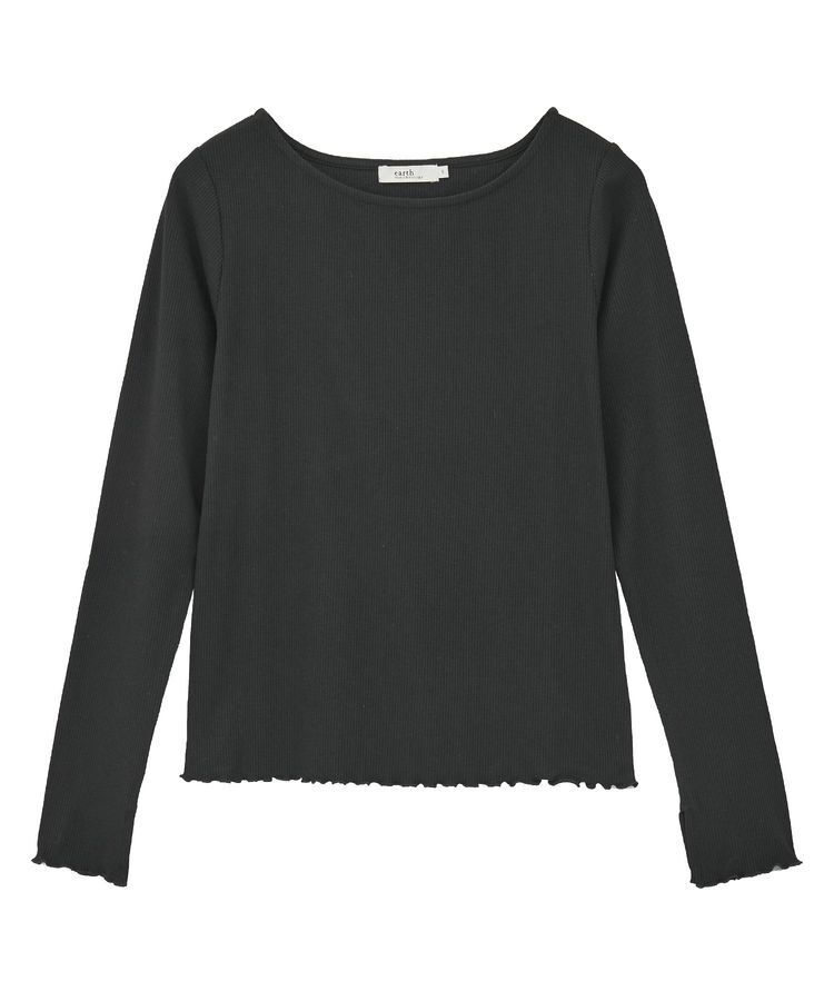 earth music&ecology「ラメテレコボートネックプルオーバー」|Tシャツ・カットソー|