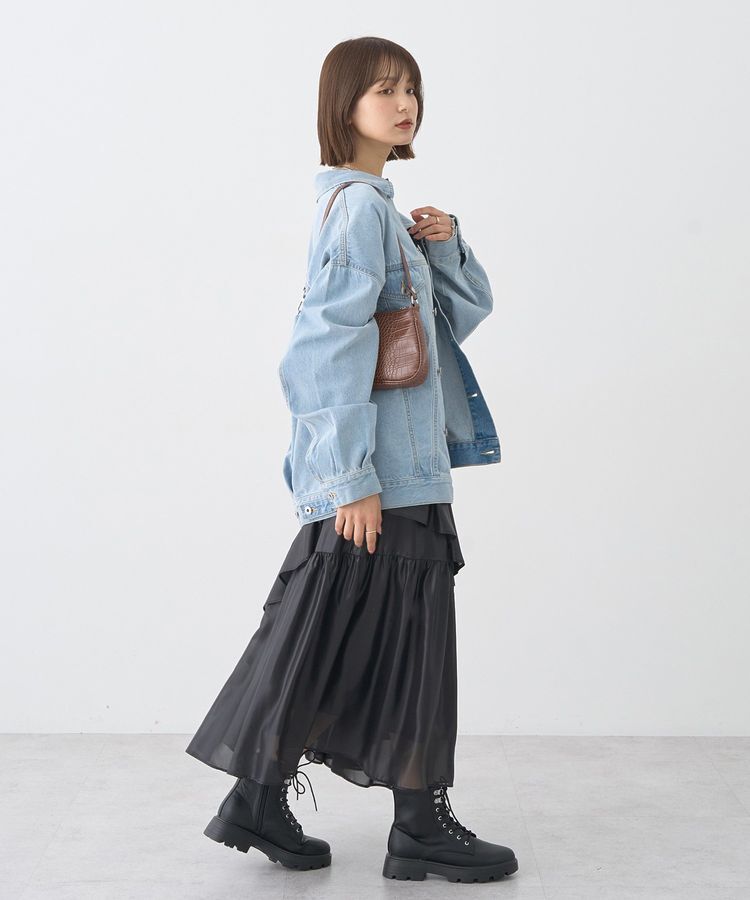 earth music&ecology「ラメテレコボートネックプルオーバー」|Tシャツ・カットソー|