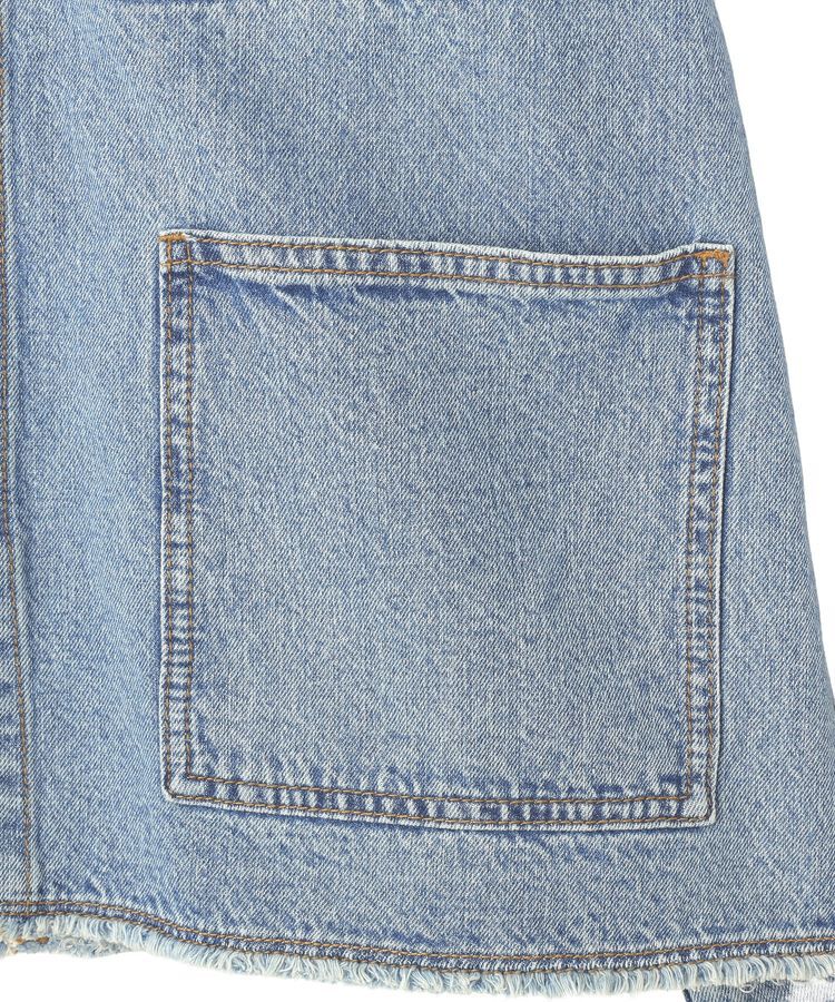 earth music&ecology「デニムノーカラーカバーオール」|テーラードジャケット|