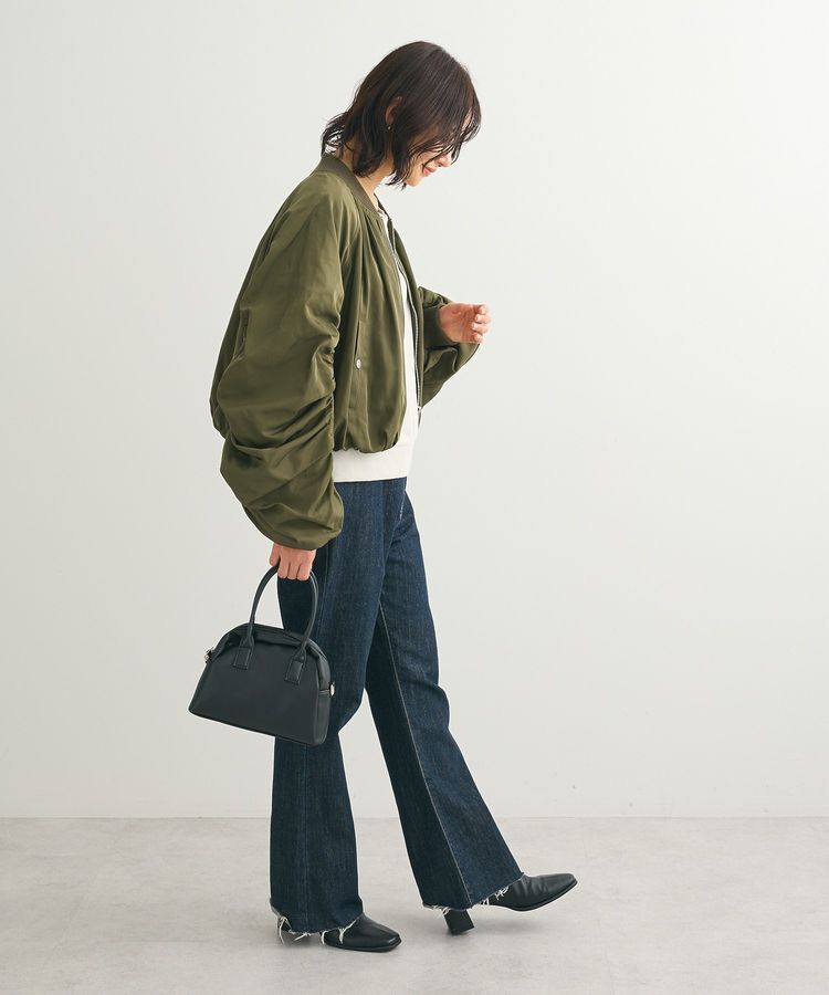 Green Parks「・SUGAR SPOON ボリュームギャザーMA-1」|ブルゾン・スタジャン|