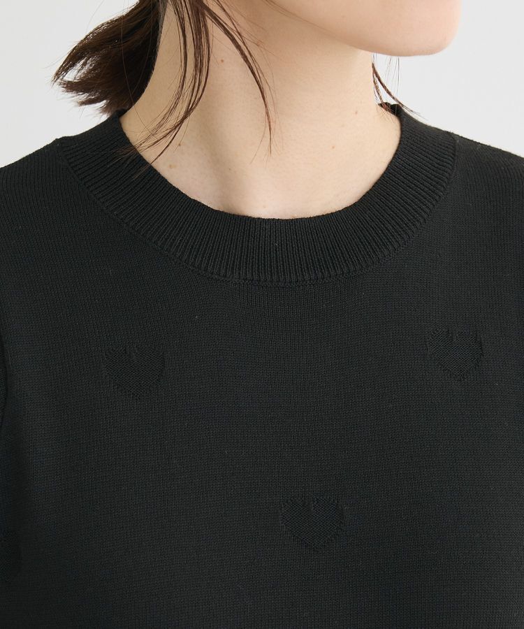 Green Parks「・swing by ハート柄クルーニット」|ニット・セーター|