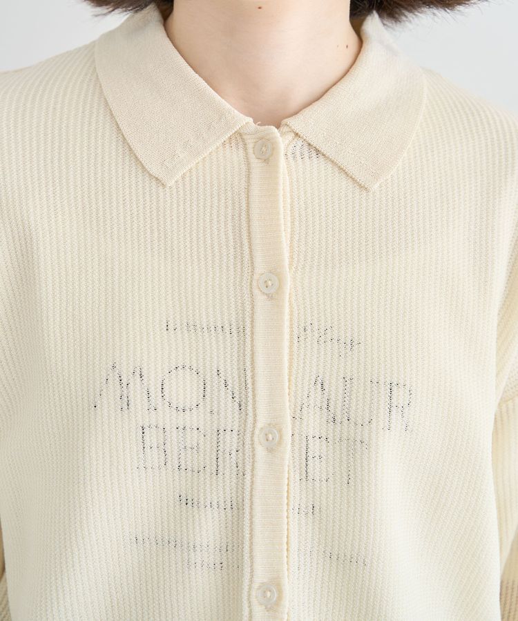 Green Parks「衿つきメッシュニットプルオーバー」|ニット・セーター|